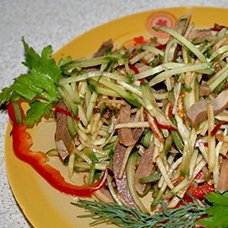 Рецепты салата из свиного языка