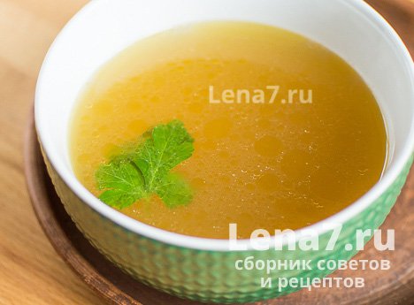 Куриный бульон – основа для первого блюда