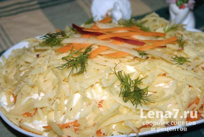 Салат из моркови с чесноком - Кулинарный пошаговый рецепт с фото.