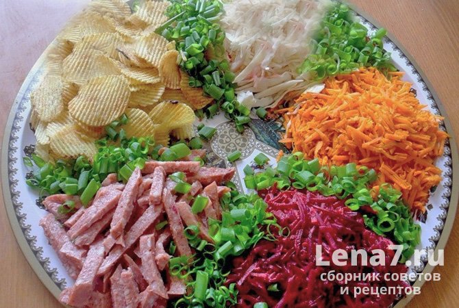 Салат праздничный козел в огороде рецепт с фото | Рецепт | Еда, Национальная еда, Кулинария