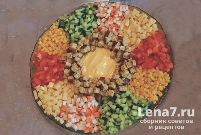 Салат с чипсами и корейской морковкой (67 фото)